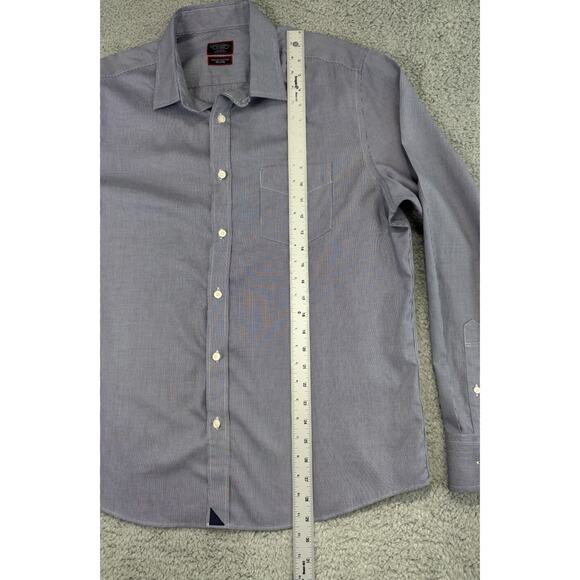 UNTUCKit Shirt Men's Xlarge Blue Check Two Ply Cotton Woven In Italy Casual - Picture 4 of 13